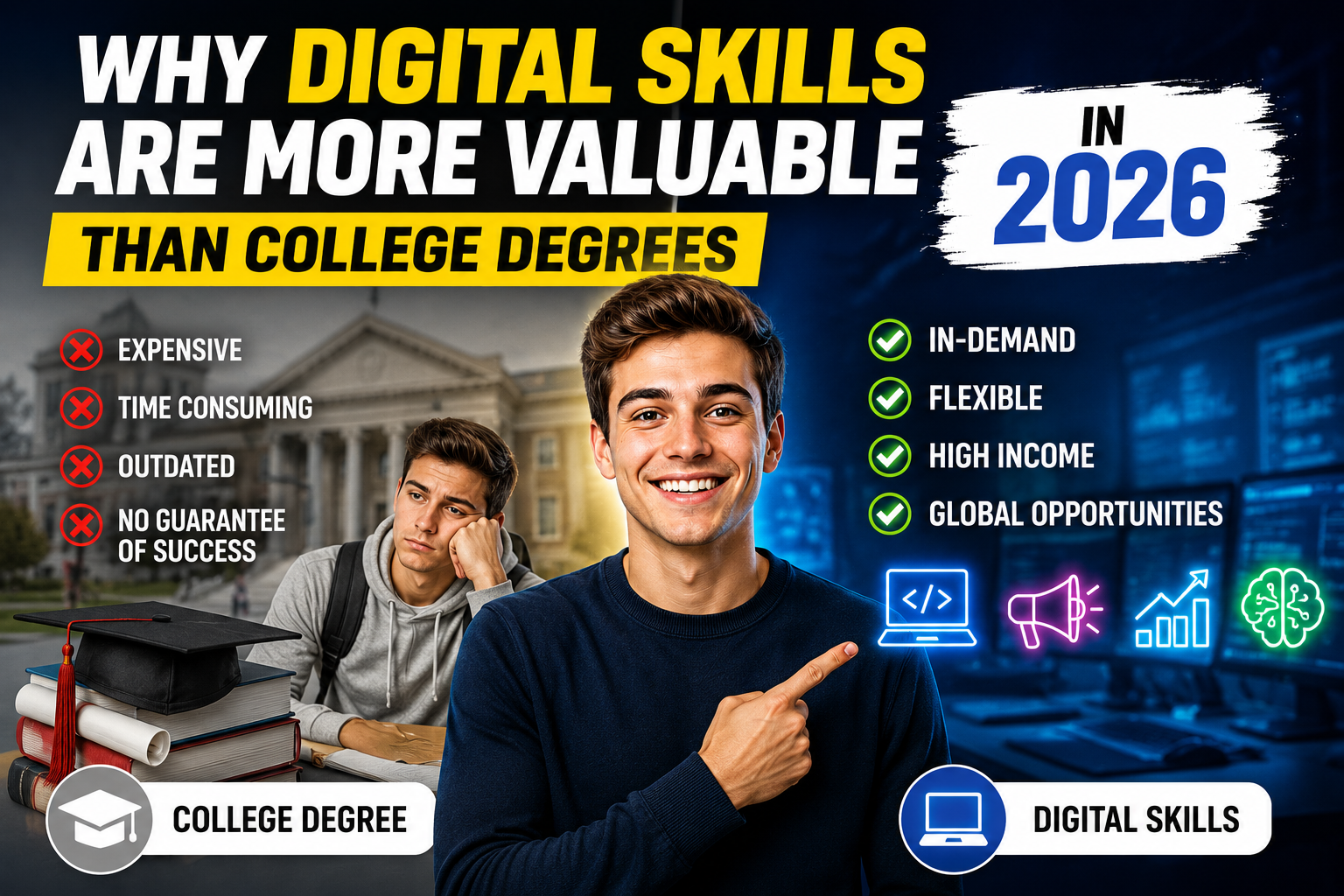 Why Digital Skills Are More Valuable Than College Degrees in 2026